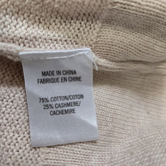 THEORY Cashmere Cotton Pale Pink Oversized Sleeveless Sweater with Pockets.Small - Picture 9 of 11